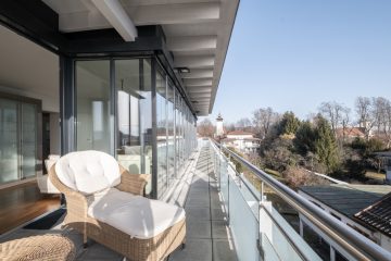 *VERKAUFT* Modernes Penthouse mit Seeblick und Dachterrasse - Dachterrasse