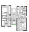 Grundriss - Bezugsfreie u. renovierte Wohnung mit Loggia in ruhiger Lage