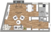 Grundriss OG - 2,5 Zimmer Maisonettewohnung im Herzen Münchens
