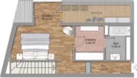 Grundriss DG - 2,5 Zimmer Maisonettewohnung im Herzen Münchens