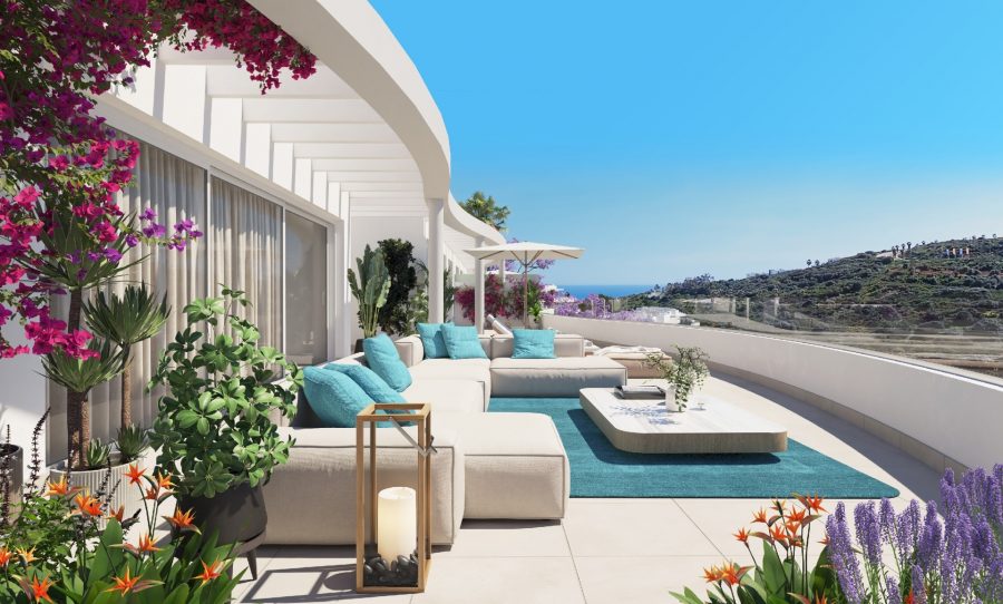 SERENITY II - attraktive Wohnungen im Luxus-Resort am Küstenjuwel der Costa del Sol - Meer- u. Golfplatzblick
