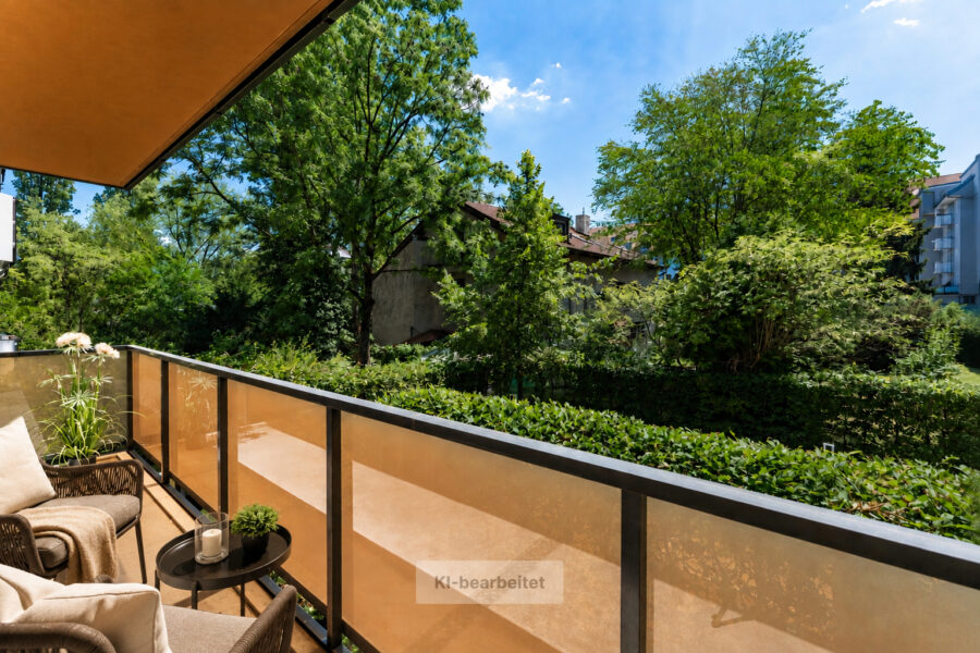 Neuwertige Stadtwohnung mit großem Südbalkon zum Innenhof, 80807 München / Milbertshofen, Etagenwohnung