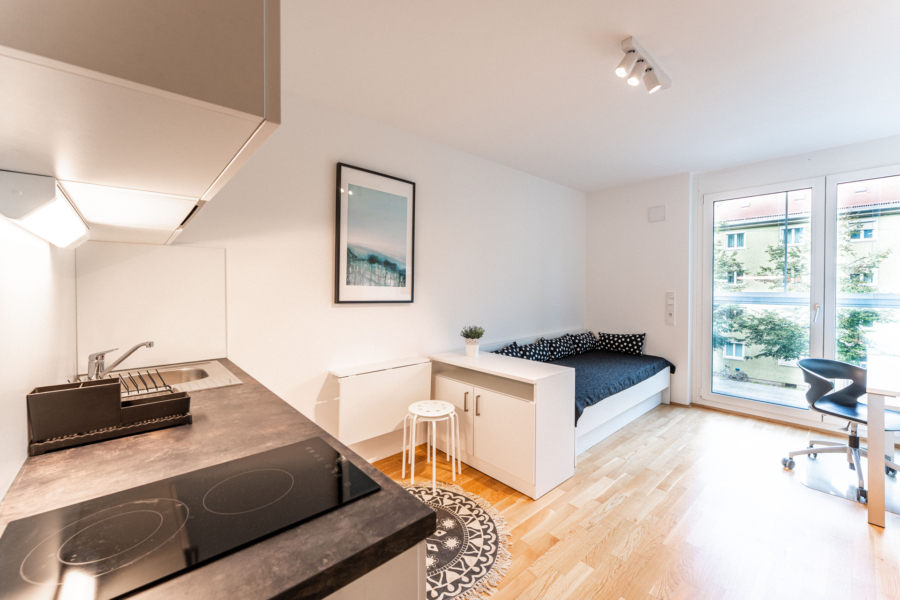 Modernes Studentenapartment ab sofort, 81677 München / Bogenhausen, Etagenwohnung