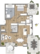 Grundriss EG Variante - Traumhafte Maisonette-Gartenwohnung mit Saunahaus