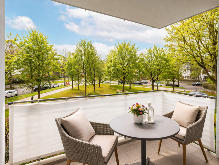 Erbpacht | Freiwerdende Wohnung mit Süd-Balkon und Blick ins Grüne, 81927 München / Oberföhring, Etagenwohnung