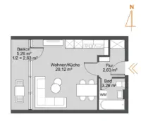 Whg. 13 - (Grundriss)