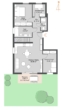 Grundriss Variante - Bezugsfreie, stilvolle Gartenwohnung mit Hobbyraum