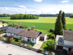 Ansicht Nord-West - Baugrundstück für DHH am Ortsrand mit Blick über die Felder