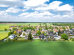 Ansicht Süd - Baugrundstück für DHH am Ortsrand mit Blick über die Felder