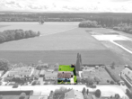 Ansicht Nord - Baugrundstück für DHH am Ortsrand mit Blick über die Felder