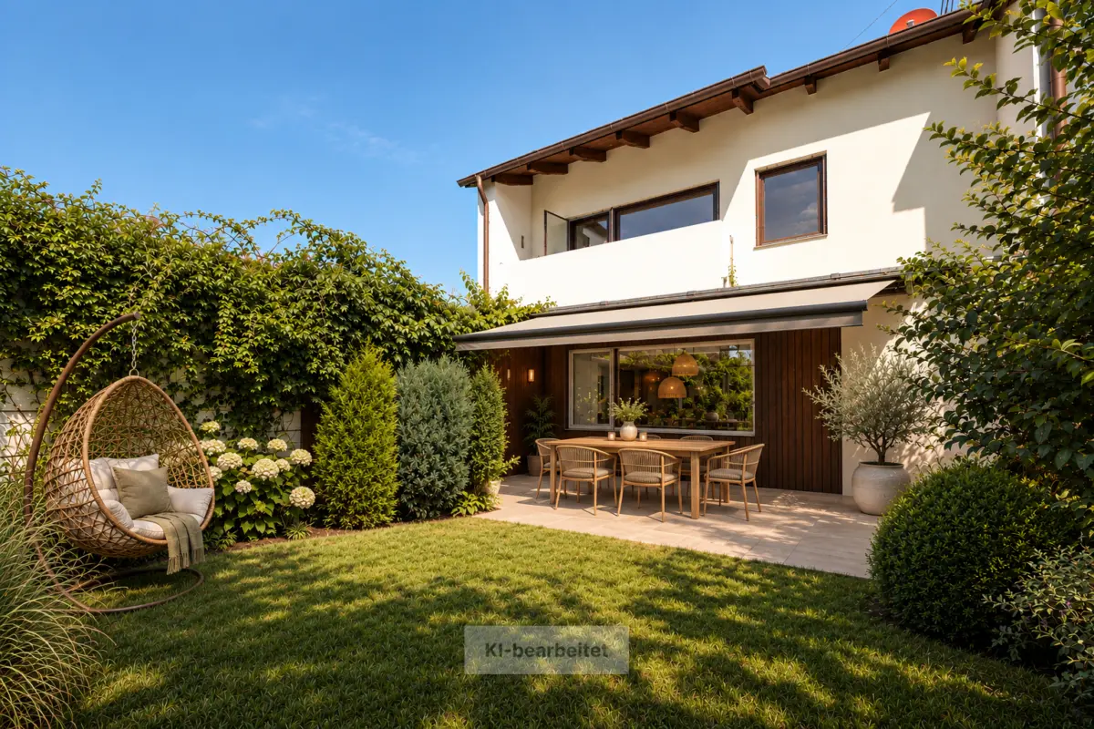 Visualisierung Garte und Terrasse