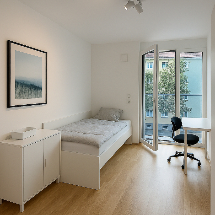 Modernes Studentenapartment ab 1.10.2025, 81677 München / Bogenhausen, Etagenwohnung