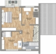 Grundriss Obergeschoss - *RESERVIERT* Erbpacht bis 2080 – Sanierungsbedürftige DHH mit Südwest-Garten