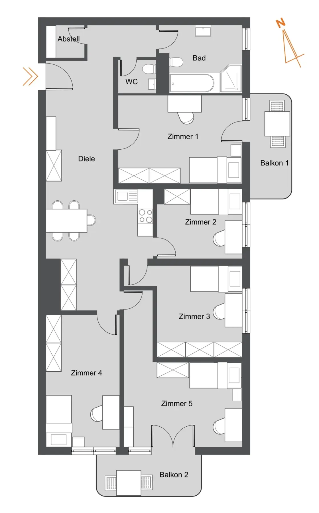 Grundriss als WG