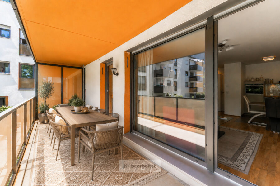 Neuwertige Stadtwohnung mit großem Südbalkon zum Innenhof, 80807 München / Milbertshofen, Etagenwohnung
